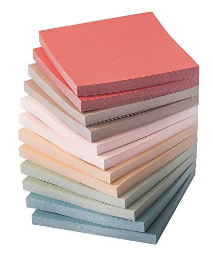 Mr. Pen Mr Pen Sticky Notes 3x3 12 Pads 600 Sheets Vintage Colors Sticky Notes Bulk SelfStick Note Pads Perfect for Office School Home Study Organization - Image 1