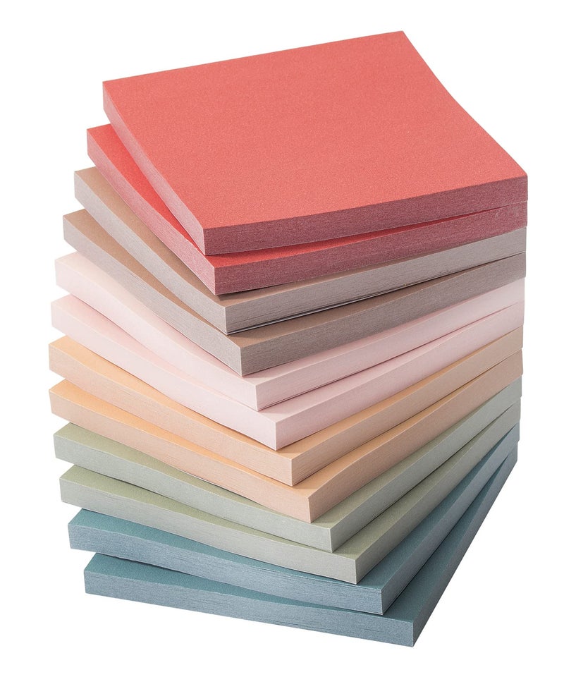 Mr. Pen Mr Pen Sticky Notes 3x3 12 Pads 600 Sheets Vintage Colors Sticky Notes Bulk SelfStick Note Pads Perfect for Office School Home Study Organization - Image 2
