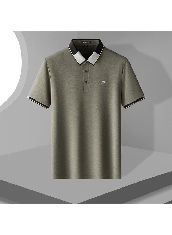 Fomoce comfortable Short-sleeve Polo Shirt For Men - Soft & Breathable For Spring/summer - Image 4