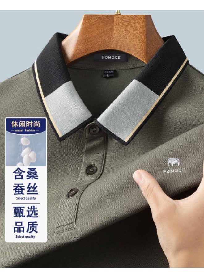 Fomoce comfortable Short-sleeve Polo Shirt For Men - Soft & Breathable For Spring/summer - Image 1