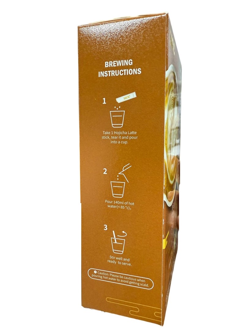 UCC - UCC Instant Hojicha Latte Toasted Green Tea – 15gx 10 sticks | Japanese Roasted Green Tea Latte | Smooth & Aromatic - Image 1