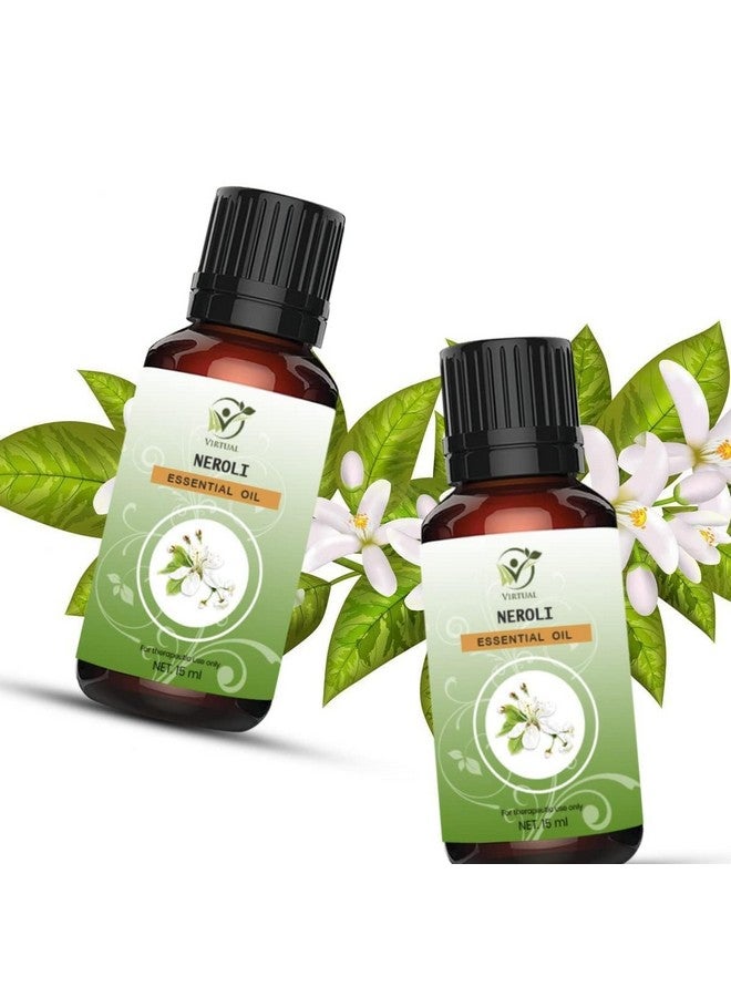 Virtual زيت النيرولي الأساسي النقي 100% لمكافحة الشيخوخة وحب الشباب والبشرة الجافة والتجاعيد زيت أساسي غير مخفف من الدرجة العلاجية والعطرية (15 مل) - Image 3