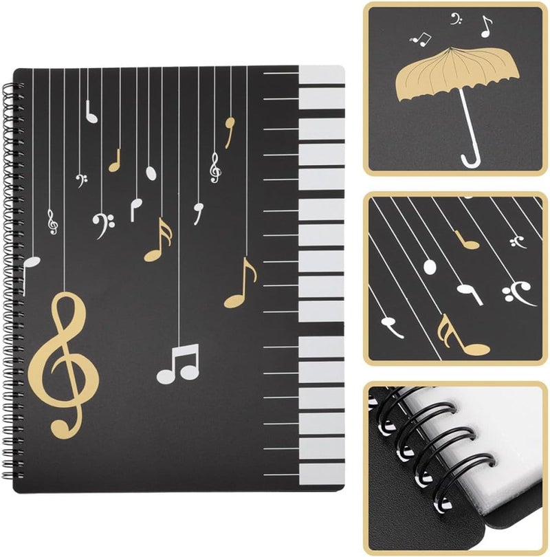 Ciieeo A4 Music Sheet File Folder 50 Plastic Sleeves Binder for Sheet Music Storage and Organization Suitable for Students - Image 5