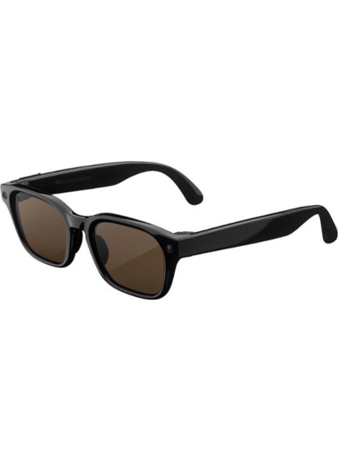 ميتا 155 mAh Meta Adventurer - Smart AI glasses for Women, Men—Meta AI, 12MP Camera, Live Translate — 3K HD - Brown Lenses - Classic Black - Size: Standard Classic Black - Image 1