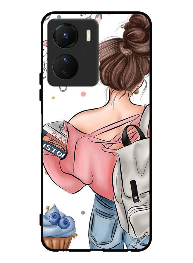 Covernex Protective Case Cover For Vivo Y16 Books In Girl Hand Art - Image 1