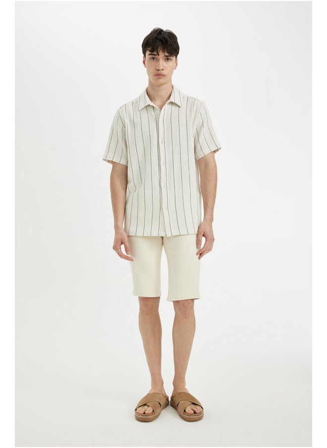 DeFacto - Man Regular Fit Woven Short Sleeve Shirt - Image 1