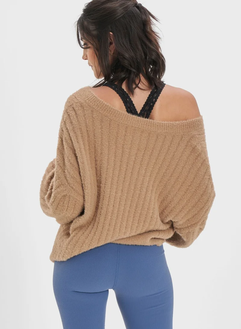 آري من امريكان ايجل V-Neck Ribbed Sweater