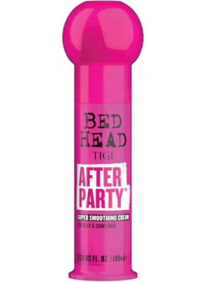 TIGI Bed Head | After Party Smoothing Hair Cream | Professional Anti Frizz Hair Products To Leave Hair Silky And Shiny | For Frizzy, Dull or Coarse Hair | 100ml