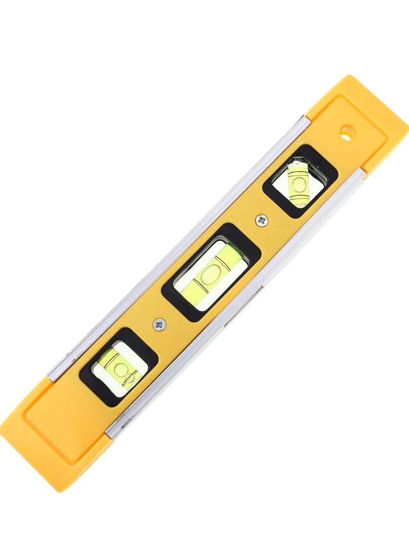 LAWAZIM Mini Measuring Level Shock Resistant Pocket Bubble Level Tool for Measuring| Yellow  - Image 2