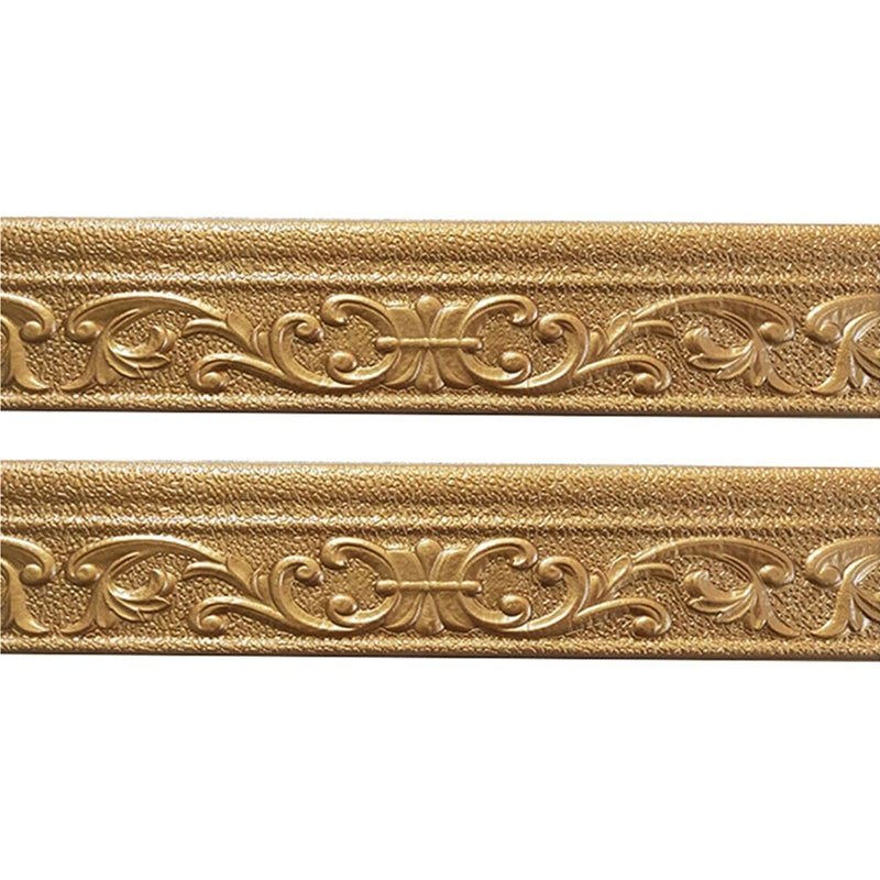 Glavatrix Flexible Foam Molding Trim 181 x 31 Peel and Stick Crown Molding Wallpaper Border Self Adhesive 3D Wall Edging Lines Trim for Wall Edge Ceilings Countertops Home Decor Copper