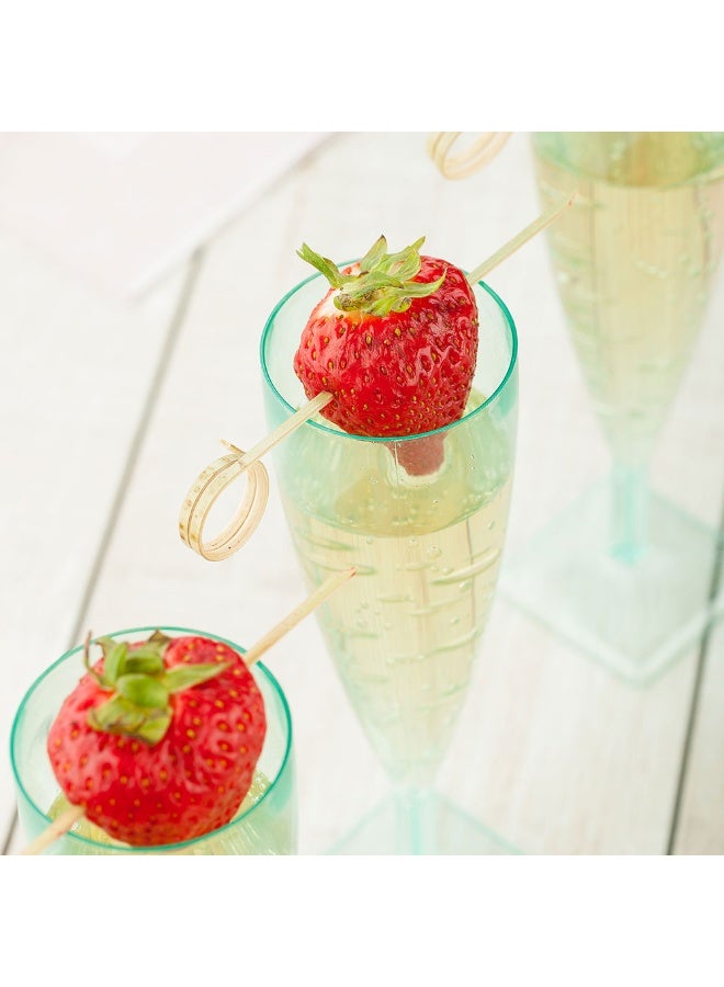 Restaurantware 3.5 Inch Decorative Skewers, 1000 Loop Design Decorative Bamboo Skewers - Sharp Point, Sturdy, Bamboo Decorative Picks, For Appetizers Or Garnishes - Image 3