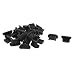 uxcell 25 Pcs Dust Plugs Micro USB Port Cover for Phone Soft Cell Phone Anti Dust Plug Suitable for Samsung Galaxy S7S6S5 Black Dust Stopper for Android Headphones Laptop - Image 2