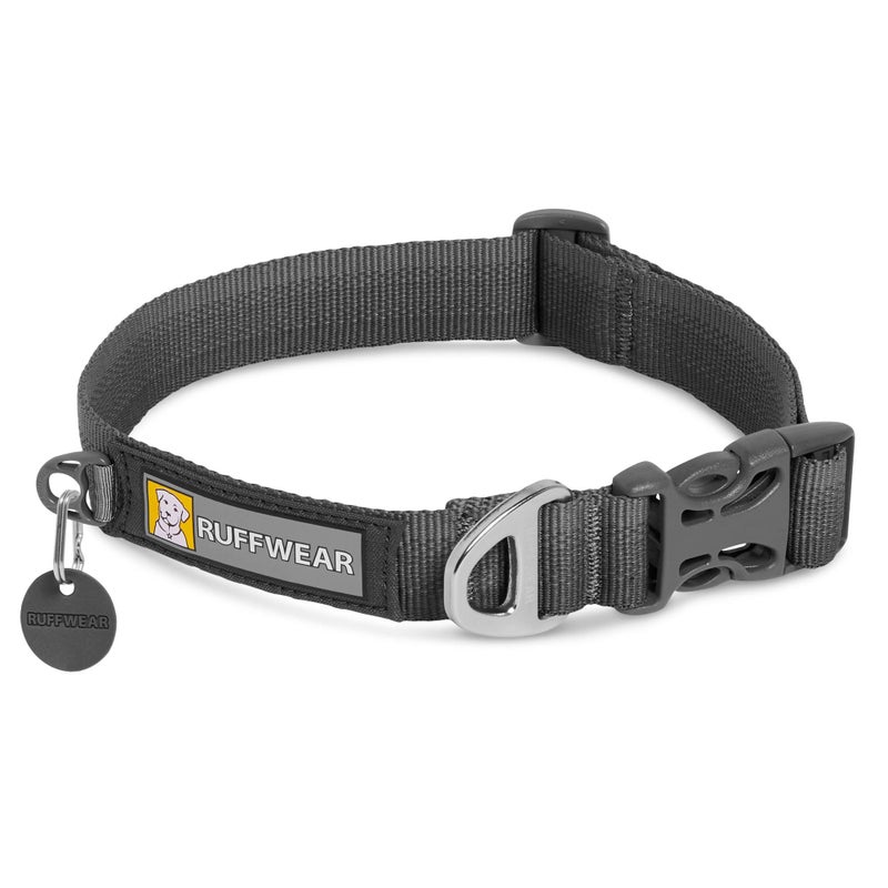 Ruffwear, Front Range Dog Collar, Adjustable Tubelok Webbing, Lightweight, Side Release Buckle, Aluminum V-Ring, Durable for Everyday Use, Twilight Grey, 14"-20" - Image 1
