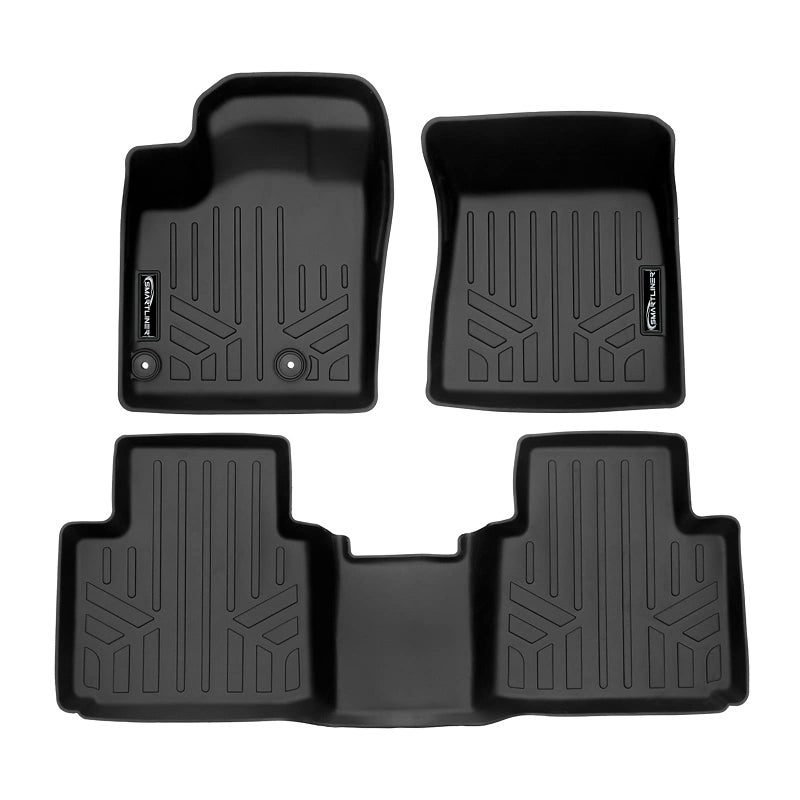 SMARTLINER Custom Fit Floor Mats 2 Row Liner Set Compatible with 20222025 Mitsubishi Outlander