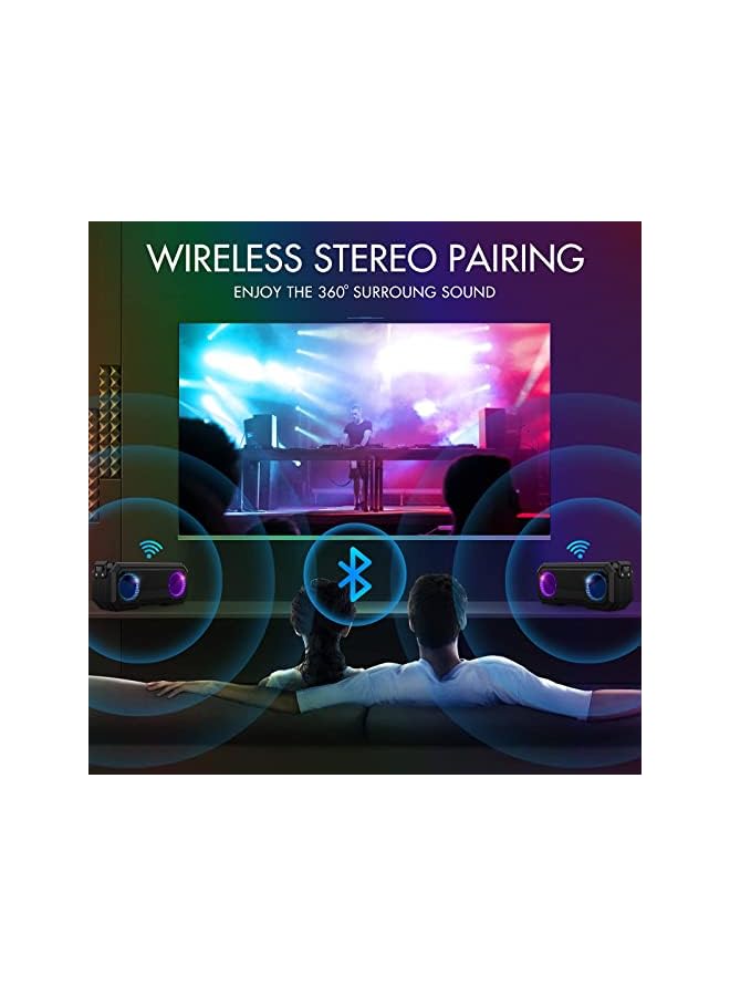 KASTWAVE Portable Bluetooth Speaker Ipx7 Waterproof Wireless Speaker With 16W Loud Stereo Sound Outdoor Speakers With Bluetooth 5.0 12H Playtime - Image 4