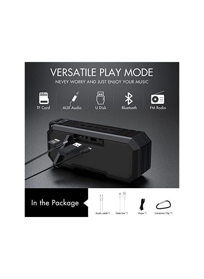 KASTWAVE Portable Bluetooth Speaker Ipx7 Waterproof Wireless Speaker With 16W Loud Stereo Sound Outdoor Speakers With Bluetooth 5.0 12H Playtime - Image 2