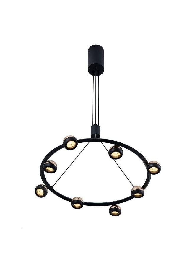 DANUBE HOME Serena Chandelier Iron+Alu D62 Xh15X W62 Led Black  - Image 2