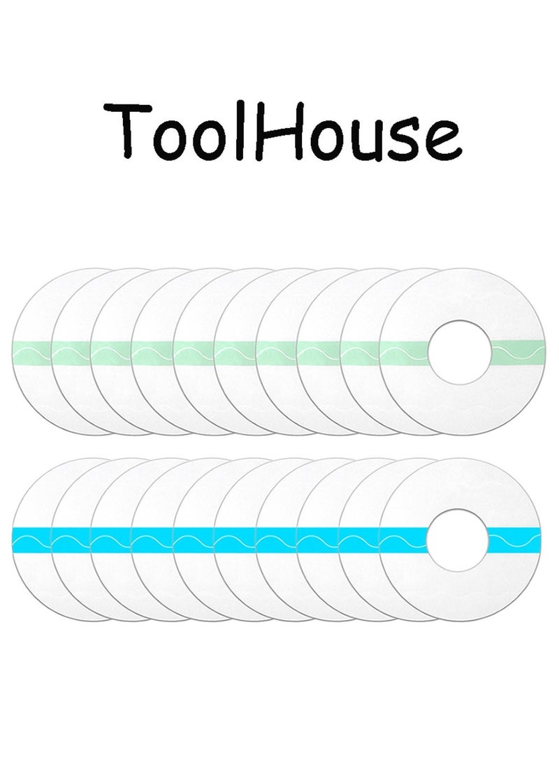 ToolHouse 20 Pack Waterproof Adhesive Patches Hypoallergenic Sensor Covers Flexible Sticker Pre-Cut Film Tape for Shower Sports  - Image 1