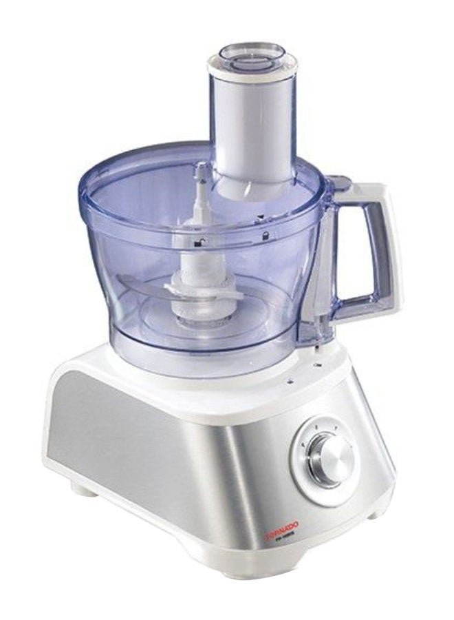 TORNADO Food Processor, Bowl,Blender 2 L 1000 W FP-1000SG White - Image 2