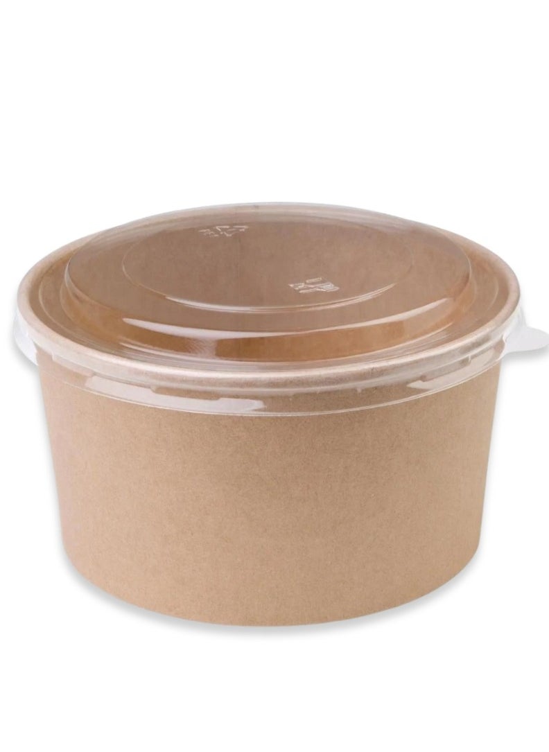 Generic - Crystal Kraft Salad Bowl 1300ml (165mm),300pcs - Image 1