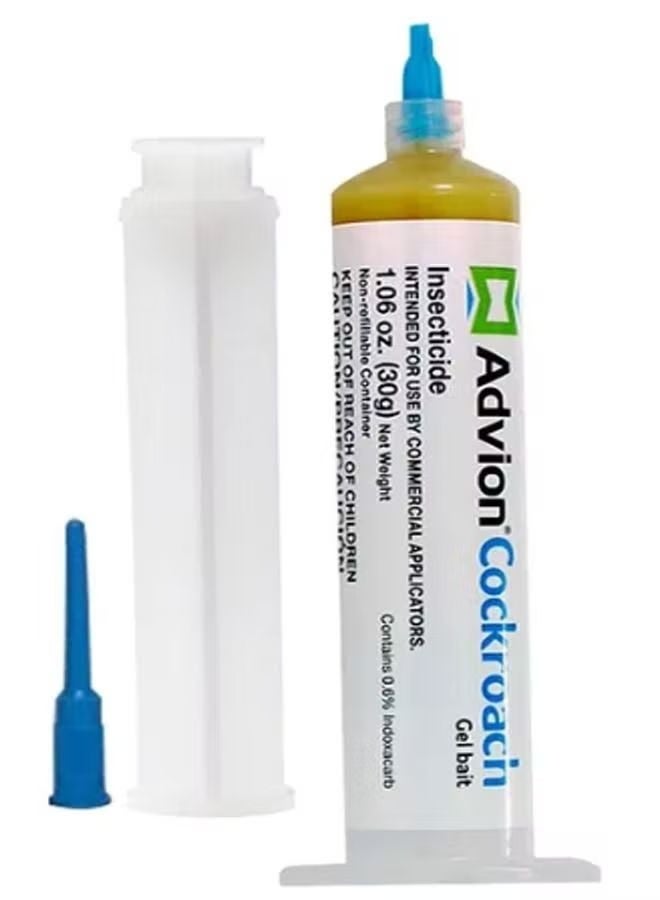 Cockroach Killer Gel Bait Includes (1 Tube +1 Plunger +1 Tip) Multicolour 30grams