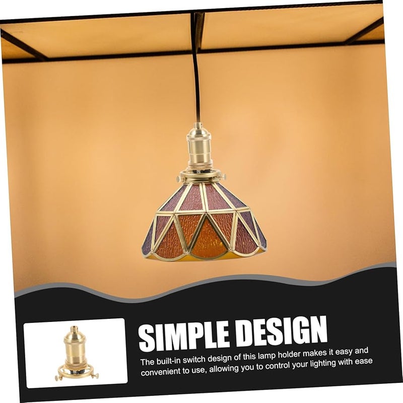 حامل قاعدة مصباح عتيق لمصابيح التعليق المعلقة، إضاءة ديكور المنزل - Image 5