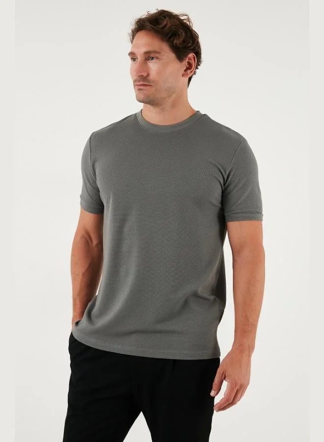 Buratti  Buratti Stretch Cotton Slim Fit Crew Neck T Shirt Men's T-Shirt 5902639 for Men | Best Price UAE