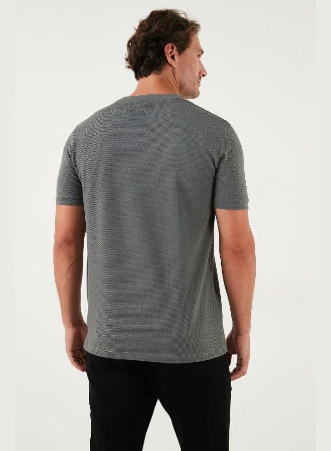 Buratti  Buratti Stretch Cotton Slim Fit Crew Neck T Shirt Men's T-Shirt 5902639 for Men | Best Price UAE