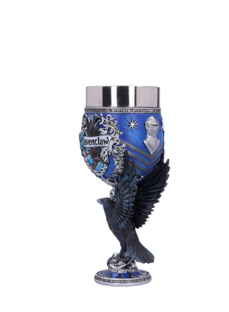 general كأس نيميسيس ناو هاري بوتر سليذرين هوجورتس هاوس للتجميع من الراتينج باللون الأزرق والفضي - Image 2