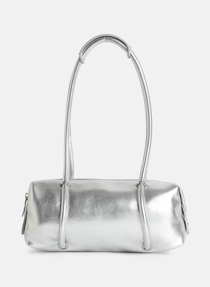Haute Sauce Solid Zip Lock Regular Vegan Leather Hand Bag For Women