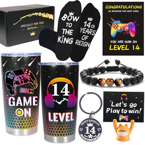 Carselage 14 Year Old Boy Gifts, 14th Birthday Gift Decorations for Son, Gamer Gifts for Teenage Boy, Christmas Gift for Kids, Nephew, Grandson, Brother - Image 1