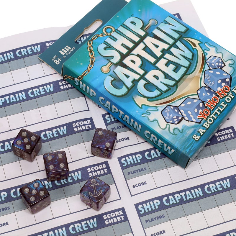 TDC Games Ship Captain Crew Dice Game, Great for Party Favors, Family and Travel Games, Dice Game for Adults - Image 4