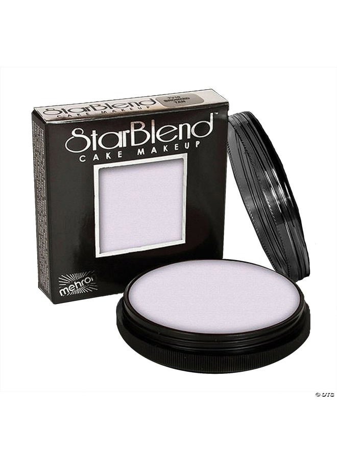 mehron Makeup StarBlend Cake Makeup | Wet/Dry Pressed Powder | Powder Foundation | Sable Brown Face Paint & Body Paint 2 oz (56g)