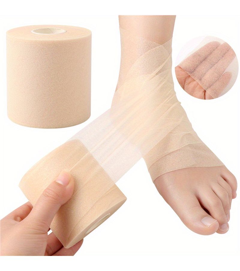 شريط كحكي لاصق مرن من الفوم للتغليف، وسادة للكوع والركبة، شريط رياضي درجة A Plus - Image 1