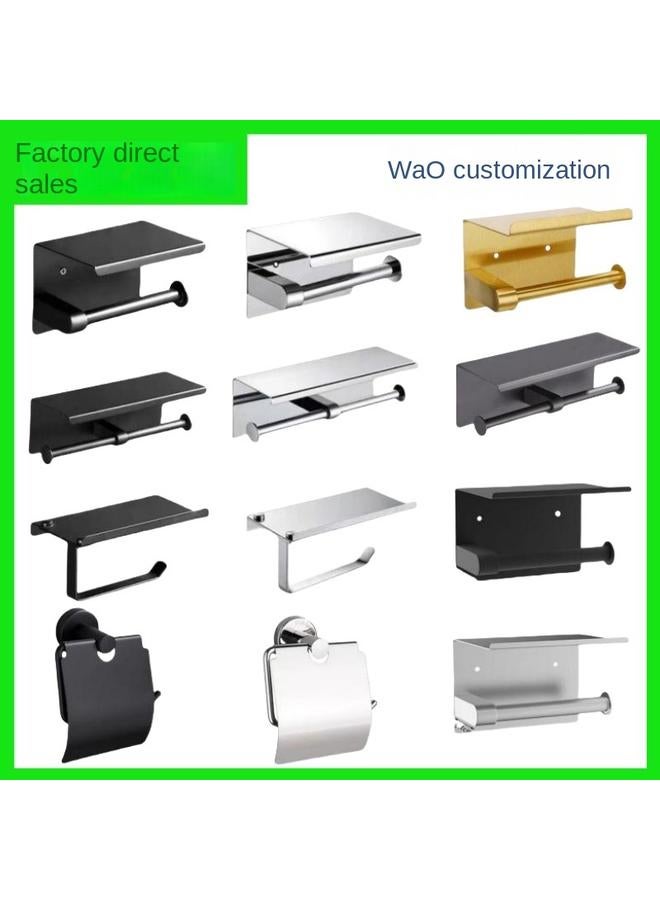 Bluejw 304 Tissue Holder Stainless Steel Roll Paper Holder Toilet Tissue Box Punch-free Toilet Tissue Holder In Stock - Image 2