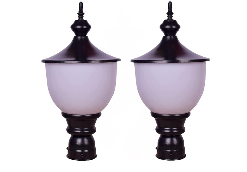 LEGEEN Light Set of2 Gate Garden Outdoor Waterproof Acrylic Mega Pillar Lampgate Light for Home gategate Lights for Outdoor - Image 1