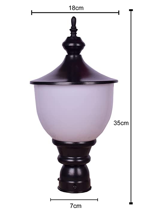 LEGEEN Light Set of2 Gate Garden Outdoor Waterproof Acrylic Mega Pillar Lampgate Light for Home gategate Lights for Outdoor - Image 3