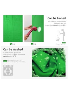 Neewer Neewer 6x9 feet/1.8x2.8 meters Photo Studio 100 Percent Pure Muslin Collapsible Backdrop Background for Photography, Video and Television (Background Only)-Green  - Image 4