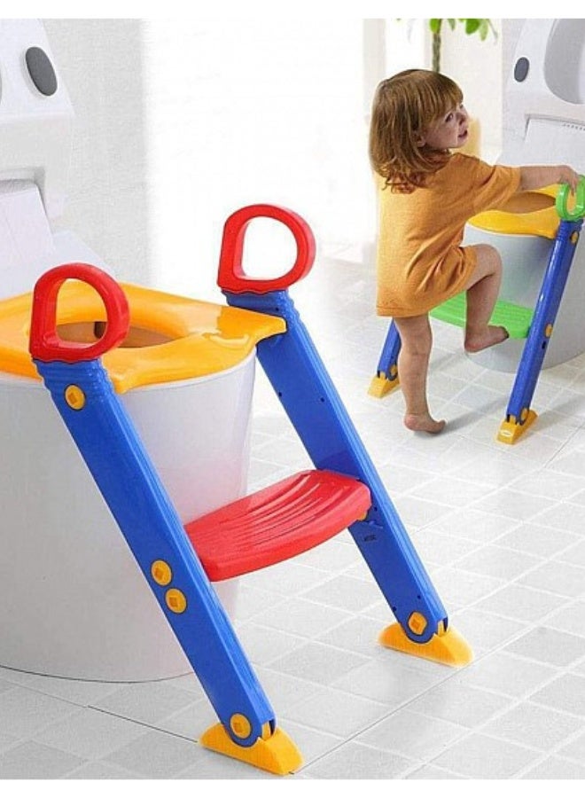 ج ت س آ ل مقعد تدريب المرحاض للأطفال مع سلم قابل للطي وقاعدة مانعة للانزلاق – تصميم مريح، قوي وسهل الاستخدام - Image 5