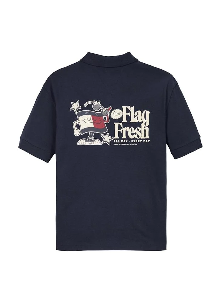 TOMMY HILFIGER Youth Flag Fun Short Sleeve Regular Polo T-Shirt