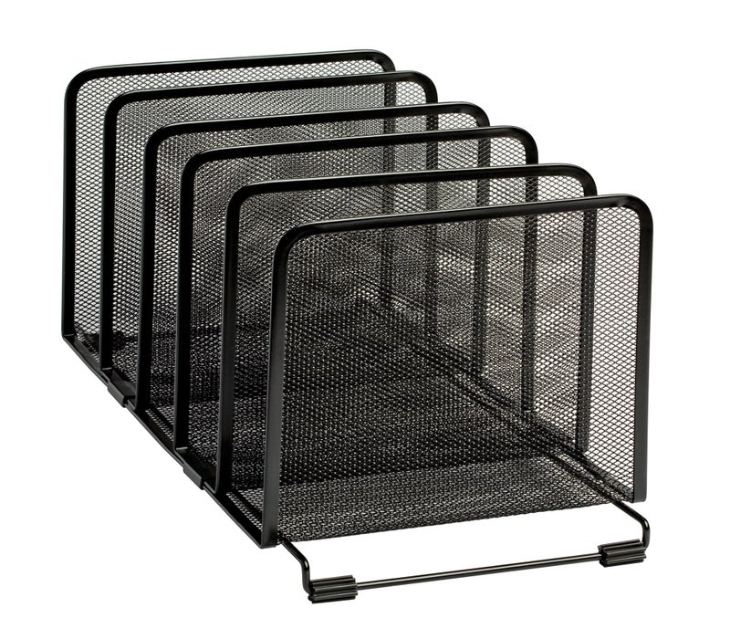 Rolodex منظم ملفات رولودكس، شبكي، قابل للتكديس، خمسة منظمات، أسود (8.25" × 14.375" × 7.75") - Image 2