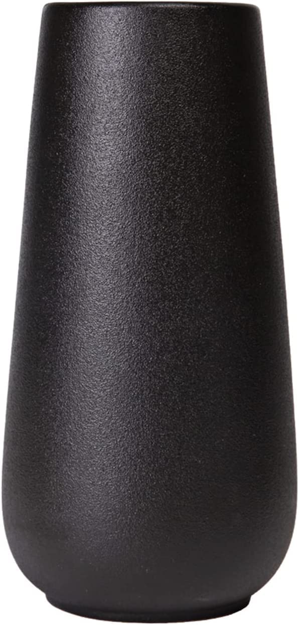DECORPIA Premium Quality Black Ceramic flower Vase Home Decor Vases for Flowers Farmhouse Modern Aesthetic Bohemian Pampas Vase