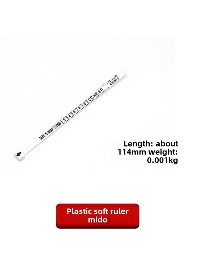 Belt Style Standard Bracelet Measuring Ring Ring Measuring Ring Jewelry Equipment Tools Wrist Size Measuring Ring-Model:Plastic Soft Ruler UK  - Image 2