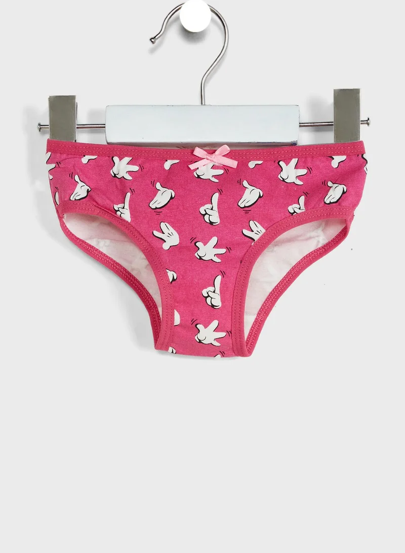 Disney Kids 3 Pack Minnie Mouse Briefs