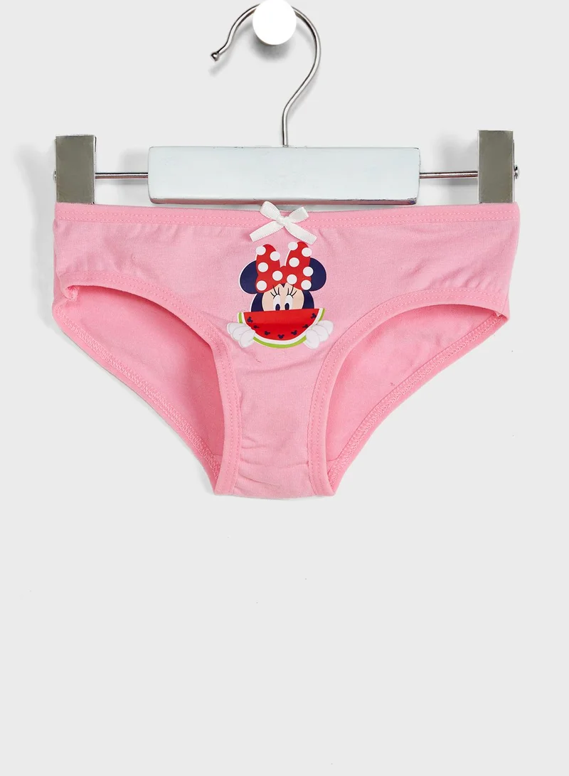 Disney Kids 3 Pack Minnie Mouse Briefs
