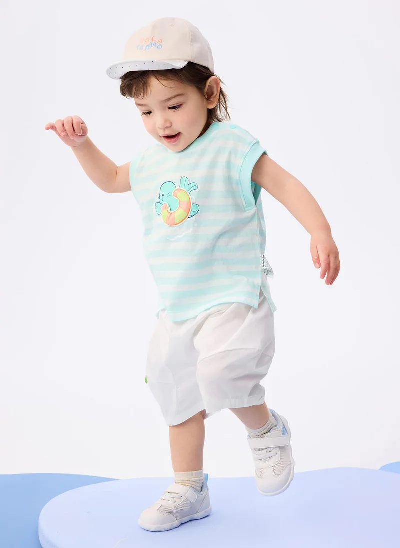 Balabala Baby Boy Knit Short Sleeve Suit