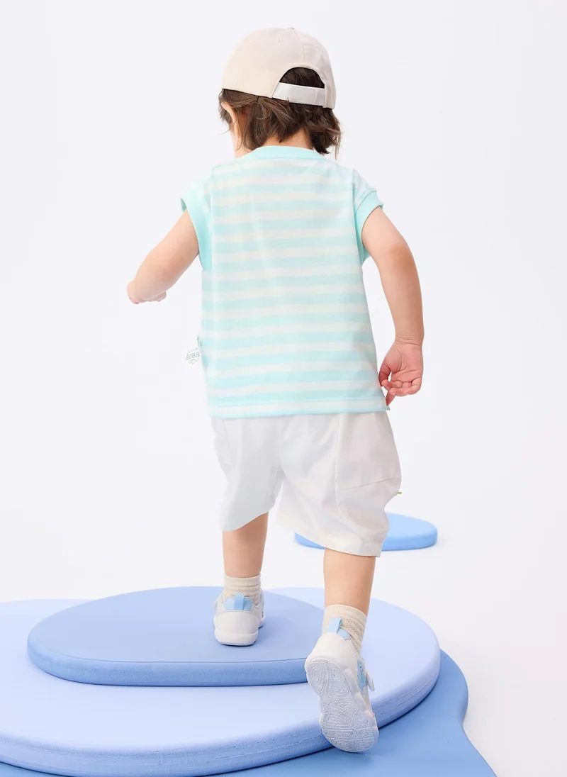 Balabala Baby Boy Knit short sleeve suit