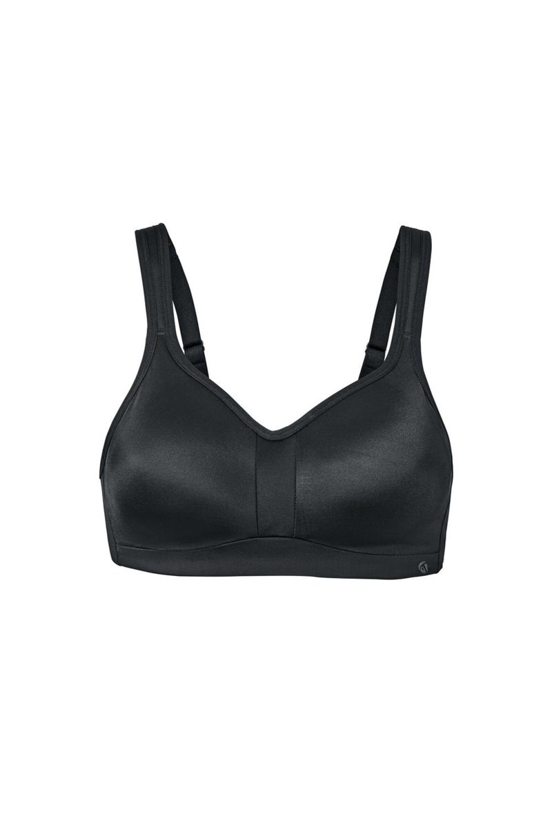 Tchibo Women Light Padded Training Sports Bra, Black - Image 2