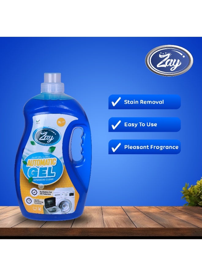 Zay Automatic Liquid Laundry Detergent Blue 3L - Image 3