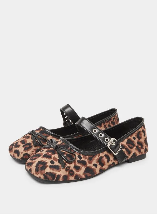 Styli Leopard Print Ballerinas